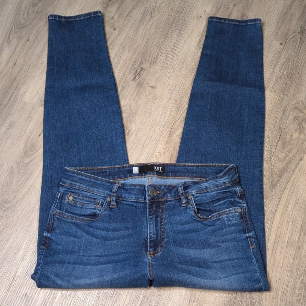 Diana Skinny w/30" Inseam KUT Size 10 Woman's Denim Jeans sac713 - Picture 2 of 5